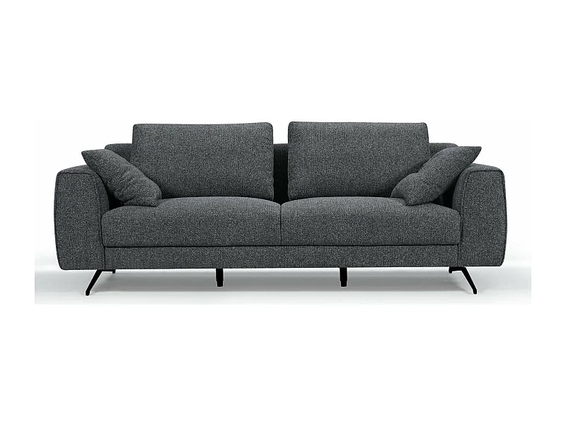Sofa Detroit - 3-Sitzer - Stoff - Grau