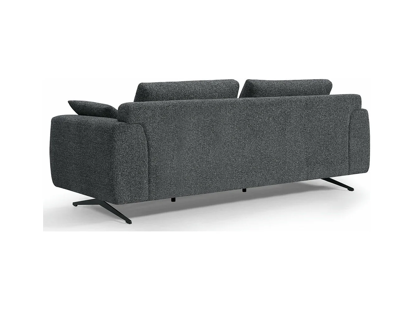Sofa Detroit - 3-Sitzer - Stoff - Grau
