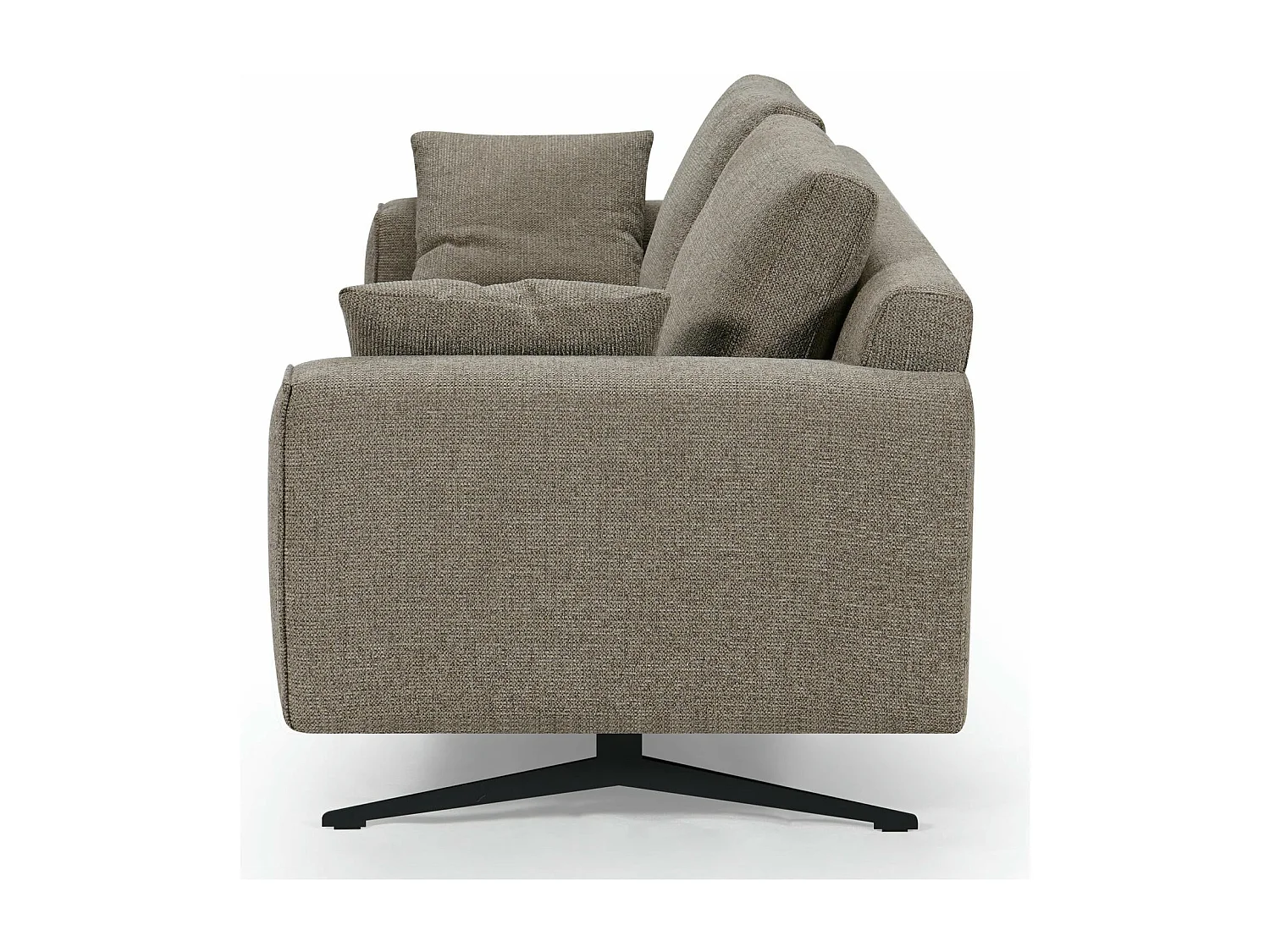 Canapé Detroit - 2 places - Tissu - Marron