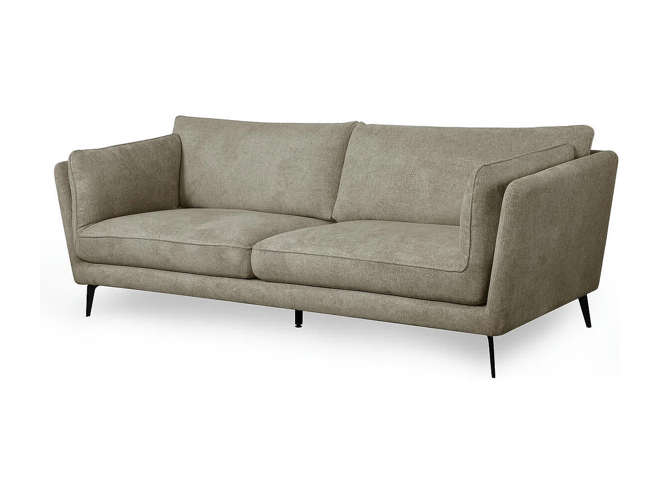 Canapé Bari - 3 places - Tissu - Beige