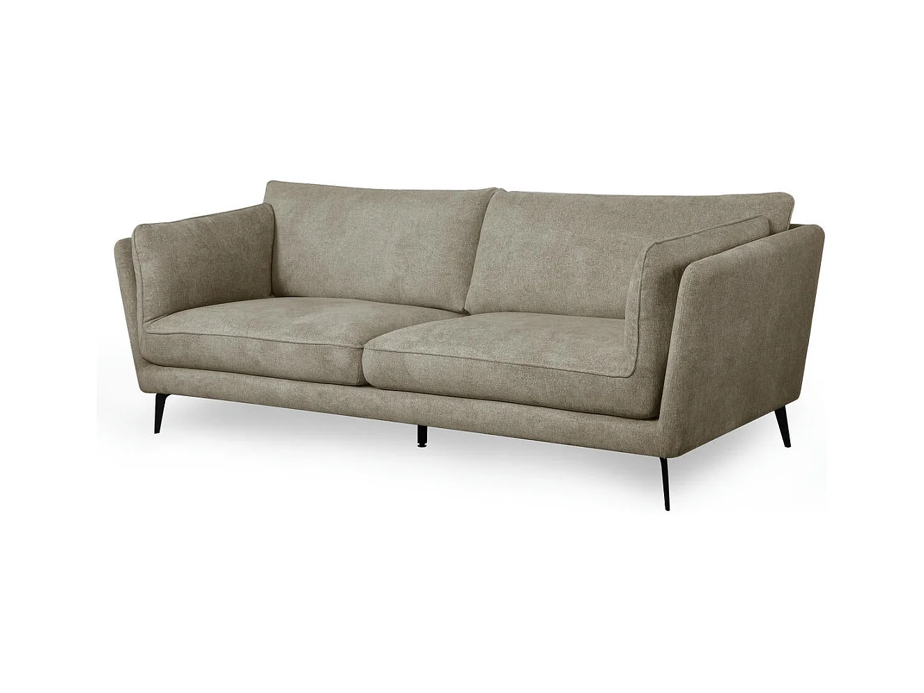 Sofa Bari - 3-Sitzer - Stoff - Beige