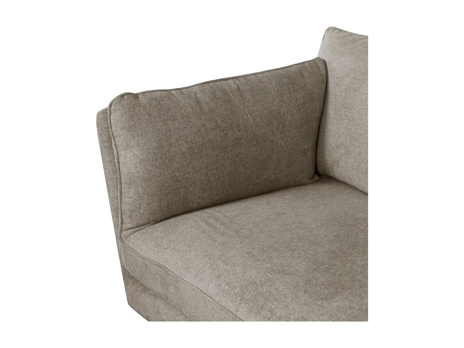 Canapé Bari - 3 places - Tissu - Beige