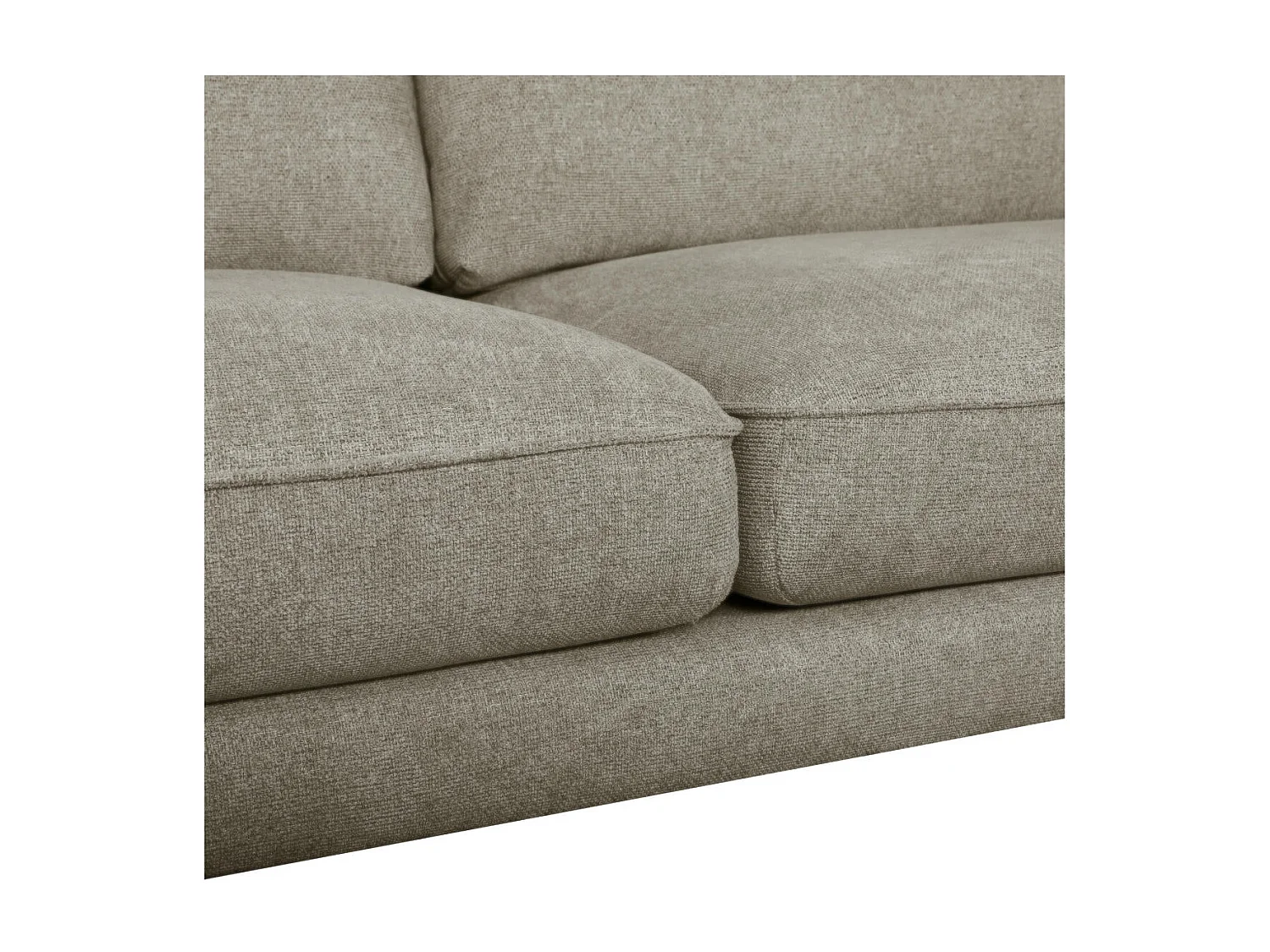 Canapé Bari - 3 places - Tissu - Beige