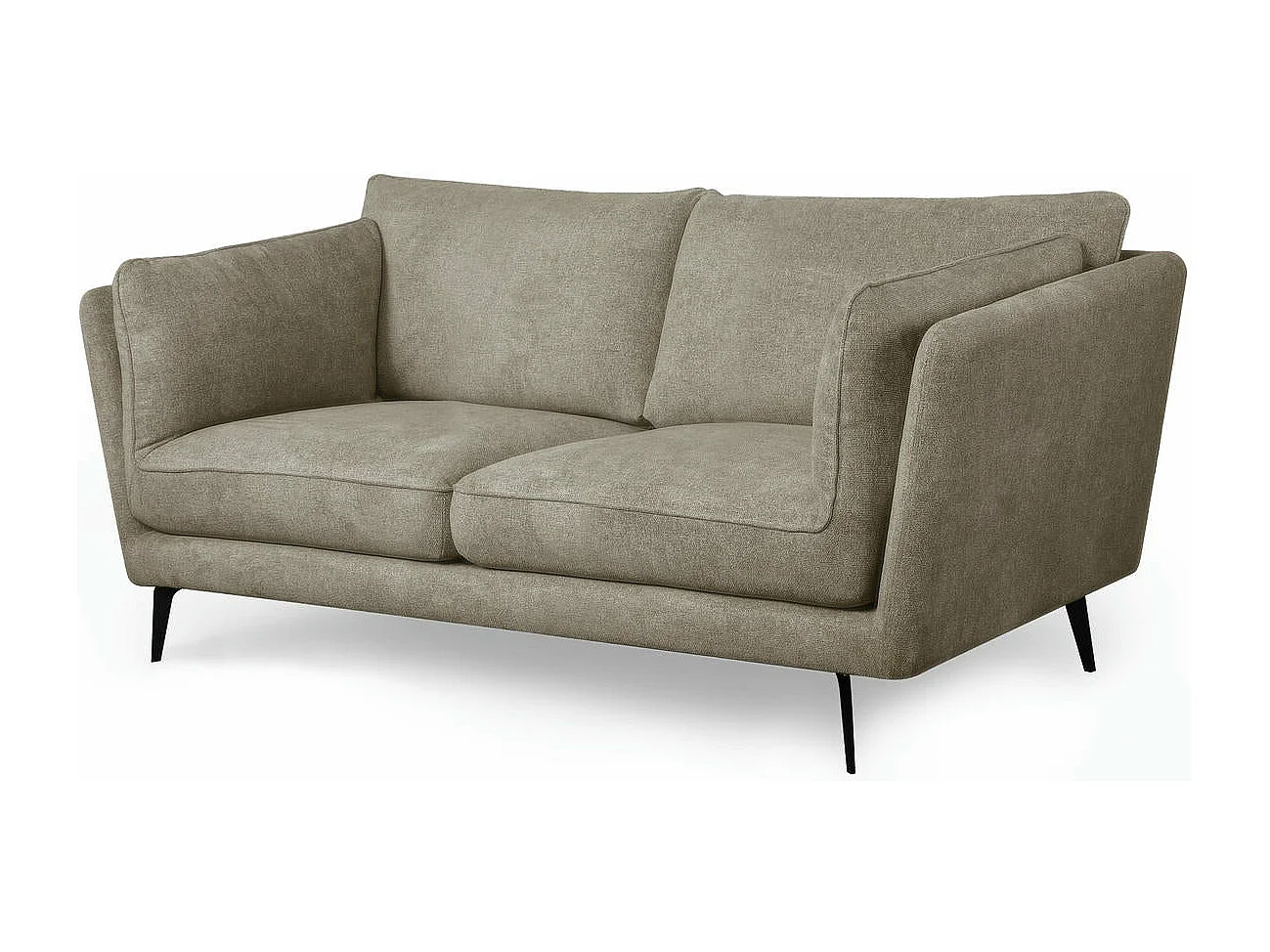 Canapé Bari - 2 places - Tissu - Beige