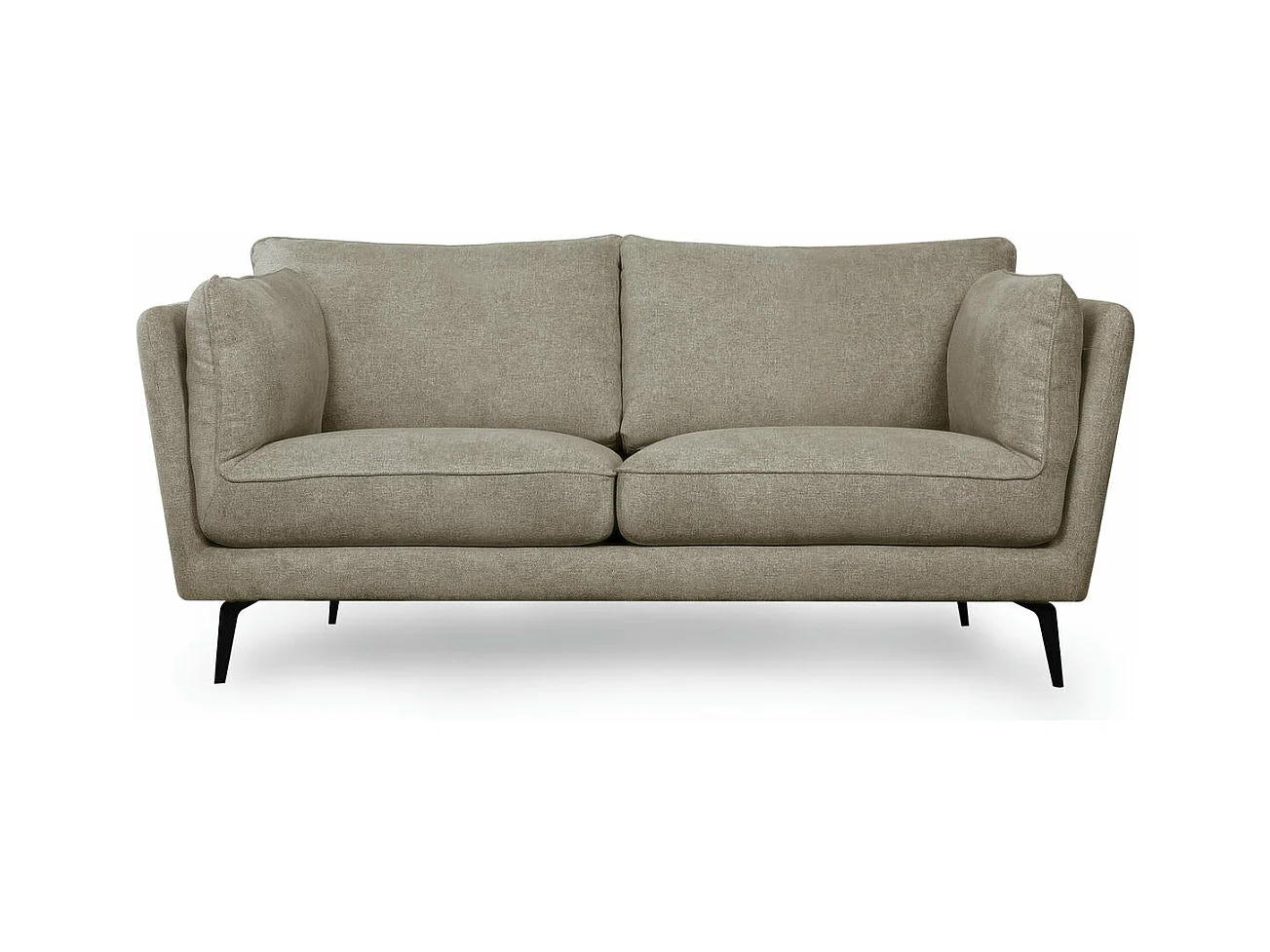 Canapé Bari - 2 places - Tissu - Beige