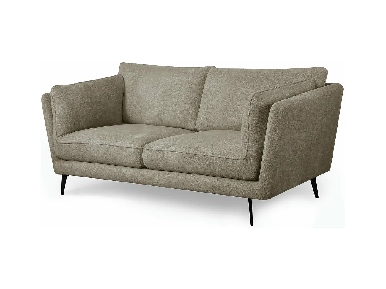 Tweezitsbank Bari van stof - beige
