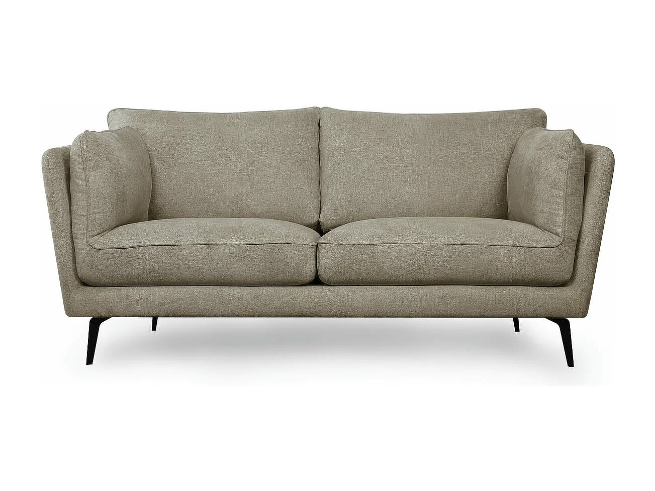 Canapé Bari - 2 places - Tissu - Beige