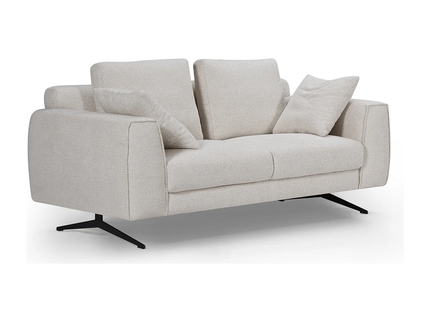 Tweezitsbank Detroit van stof - beige