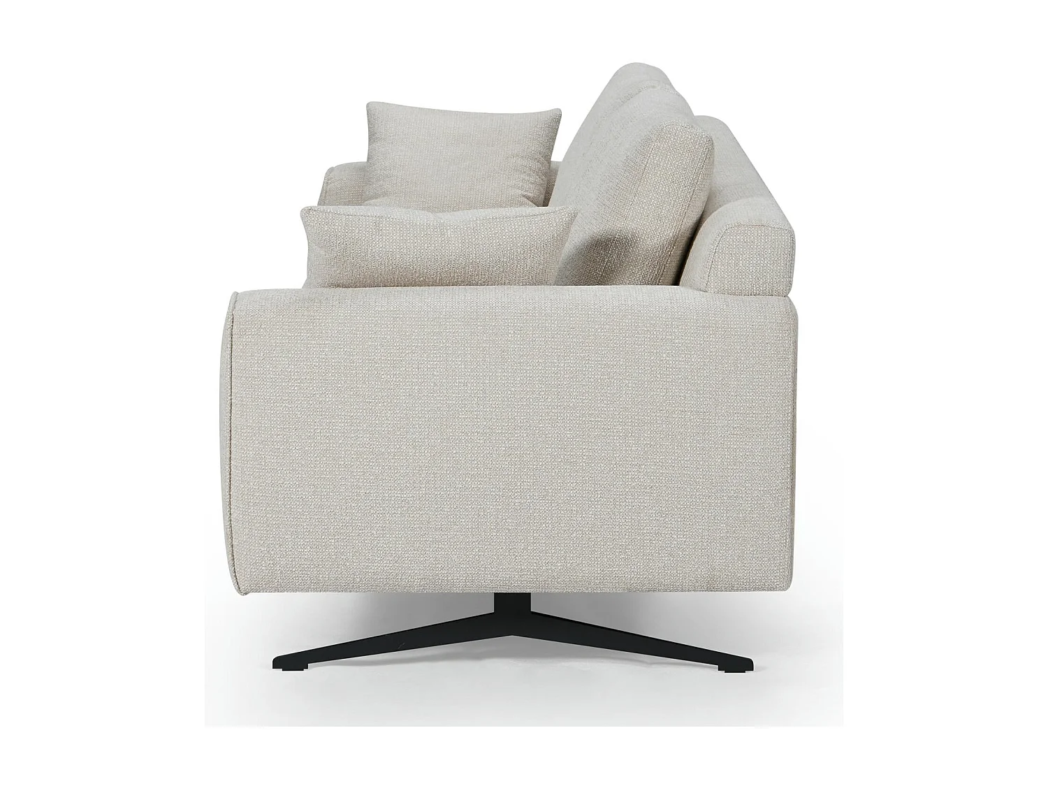 Canapé Detroit - 2 places - Tissu - Beige