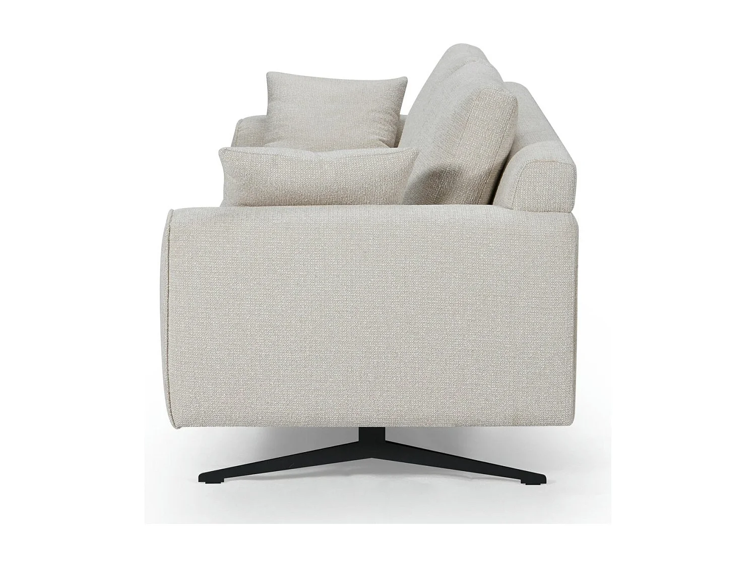 Canapé Detroit - 2 places - Tissu - Beige