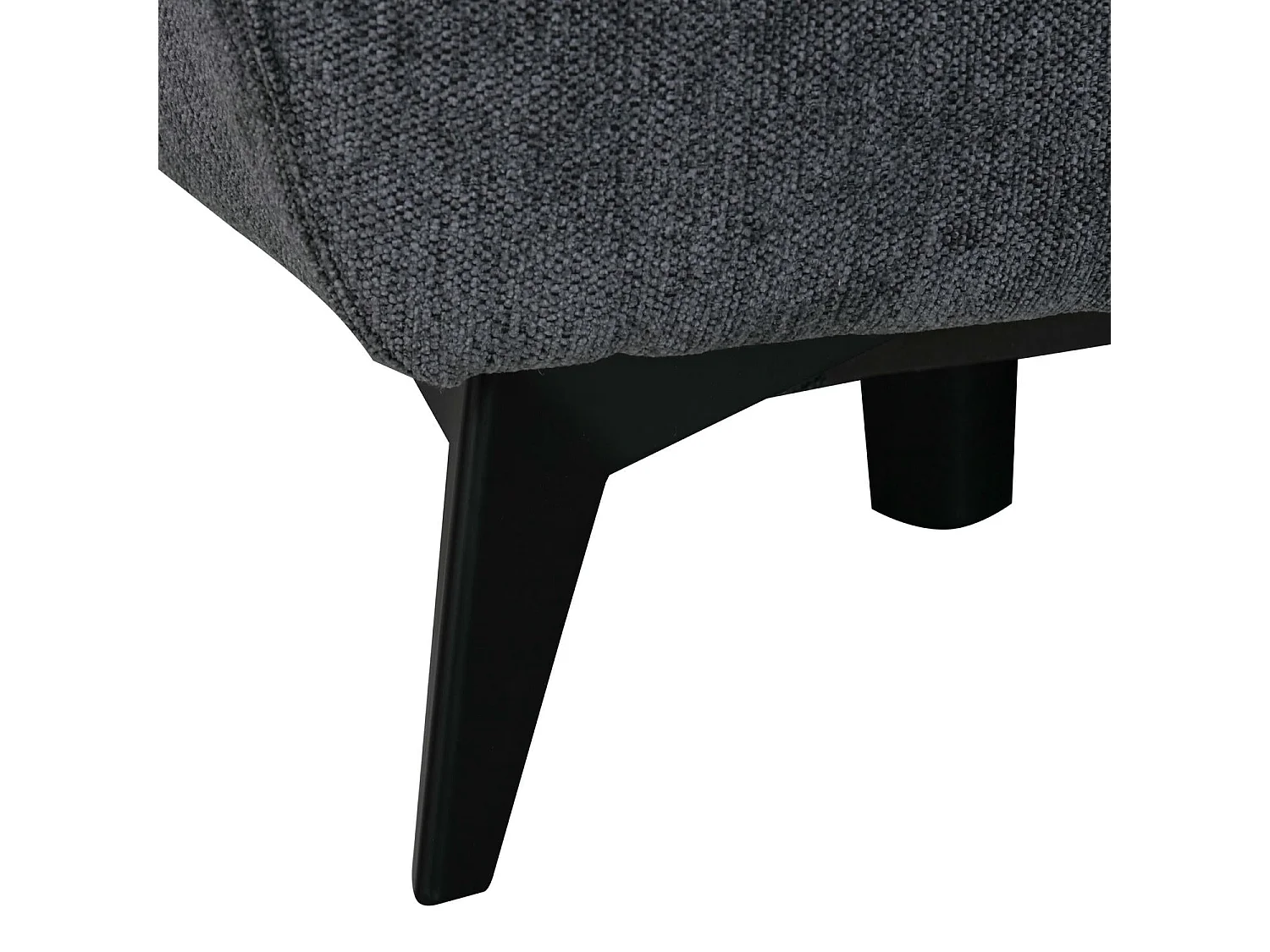 Ecksofa Rechts Colorado - 3-Sitzer - Stoff - Grau