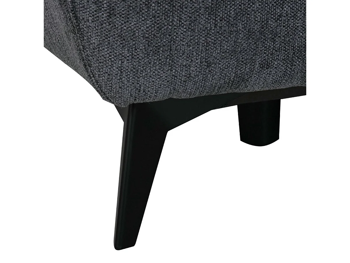 Canapé d'angle droite Colorado - 3 places - Tissu - Gris