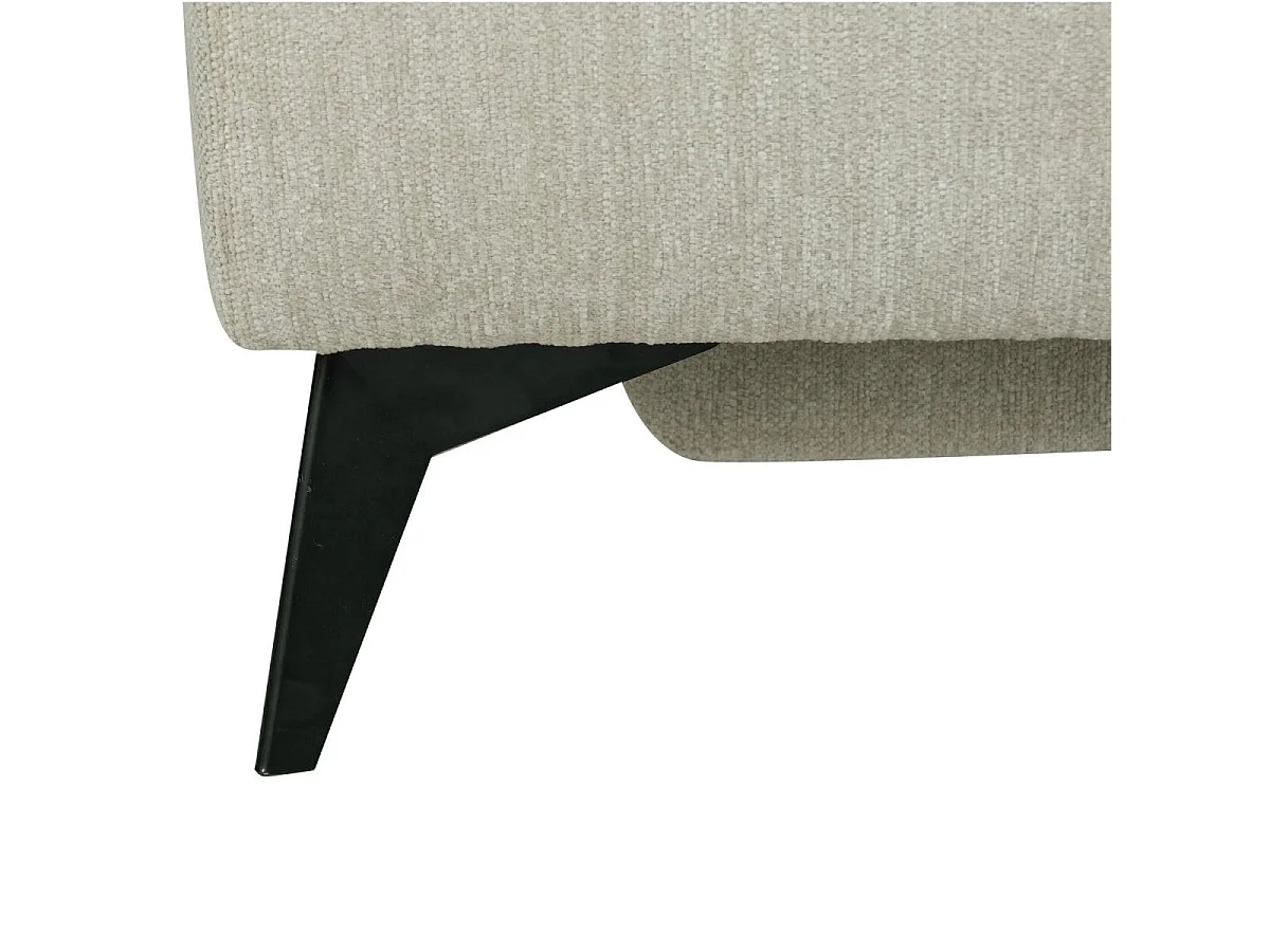 Canapé d'angle gauche Colorado - 3 places - Tissu - Beige