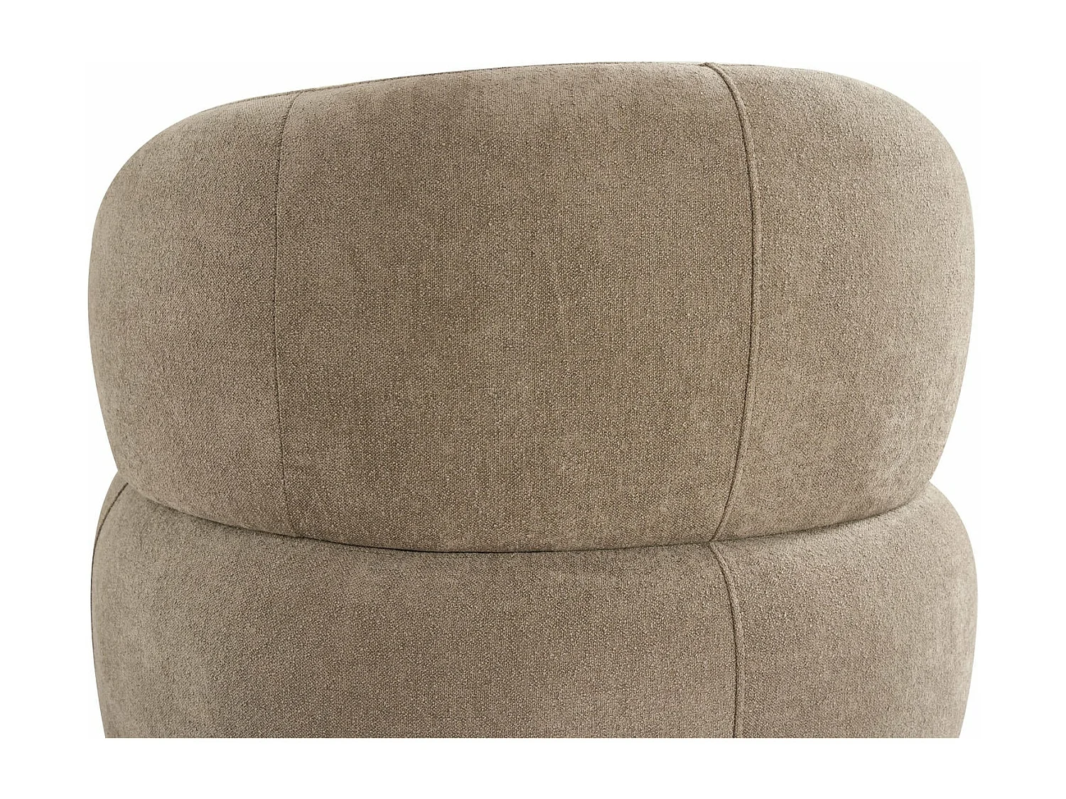 Draaibare fauteuil New York van stof - bruin