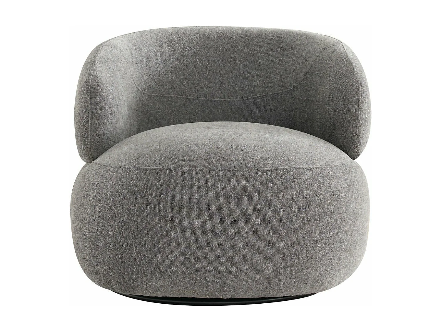 Fauteuil pivotant New York - - Tissu - Gris