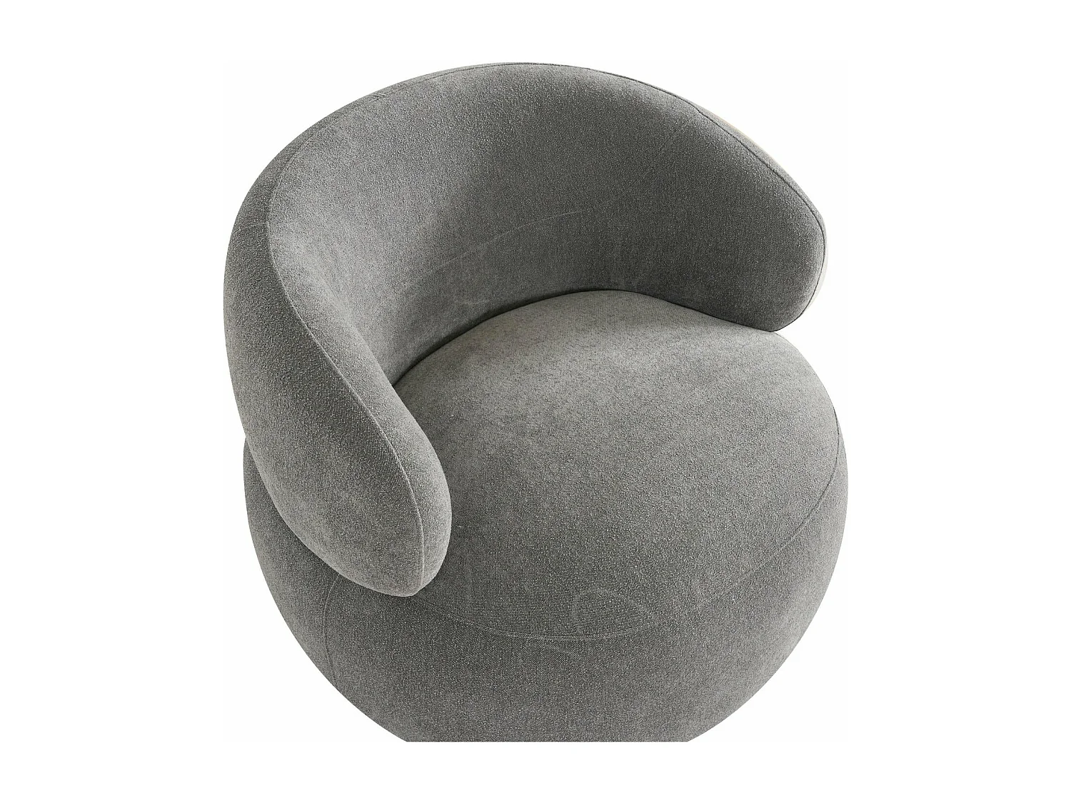 Draaibare fauteuil New York van stof - grijs