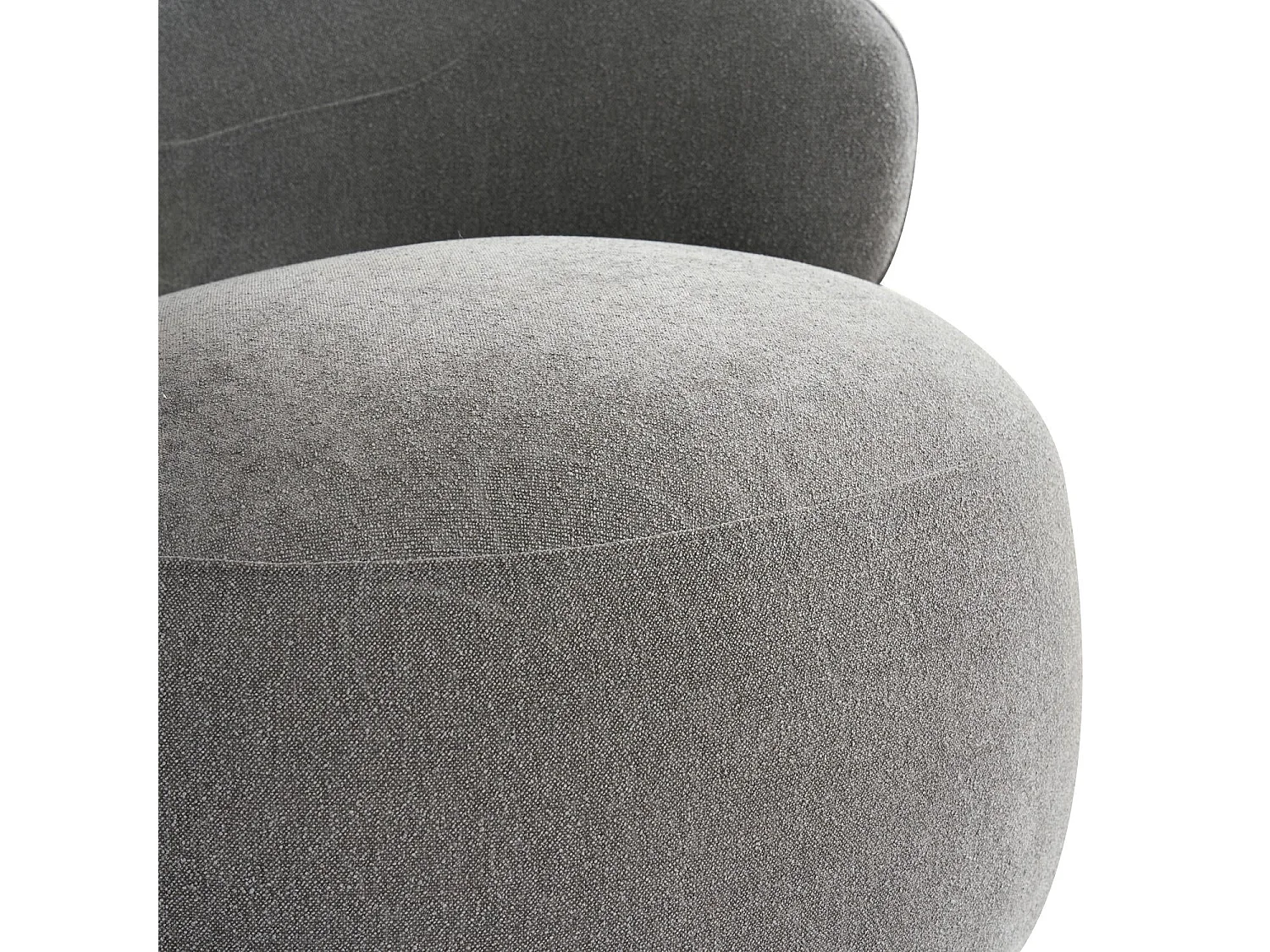 Draaibare fauteuil New York van stof - grijs