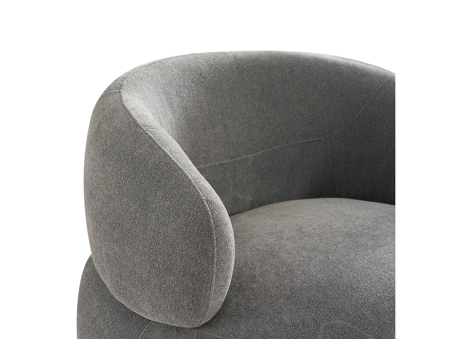 Draaibare fauteuil New York van stof - grijs
