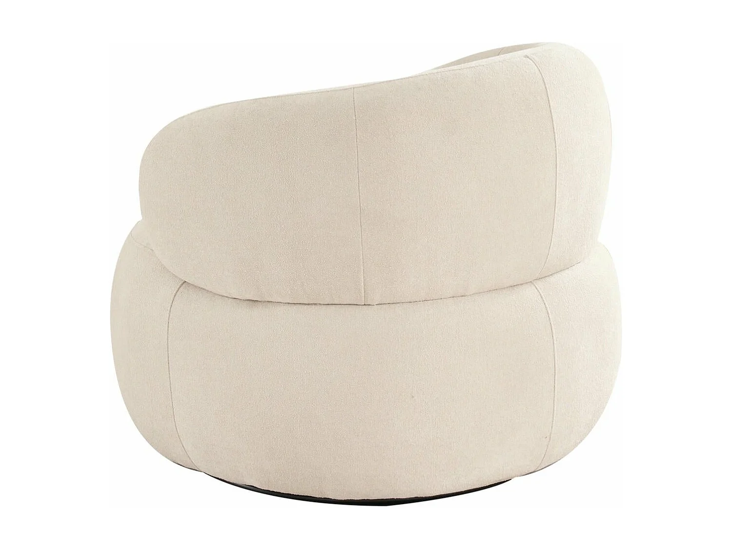 Fauteuil pivotant New York - - Tissu - Beige