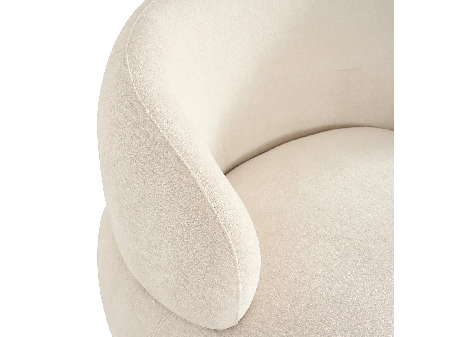 Fauteuil pivotant New York - - Tissu - Beige