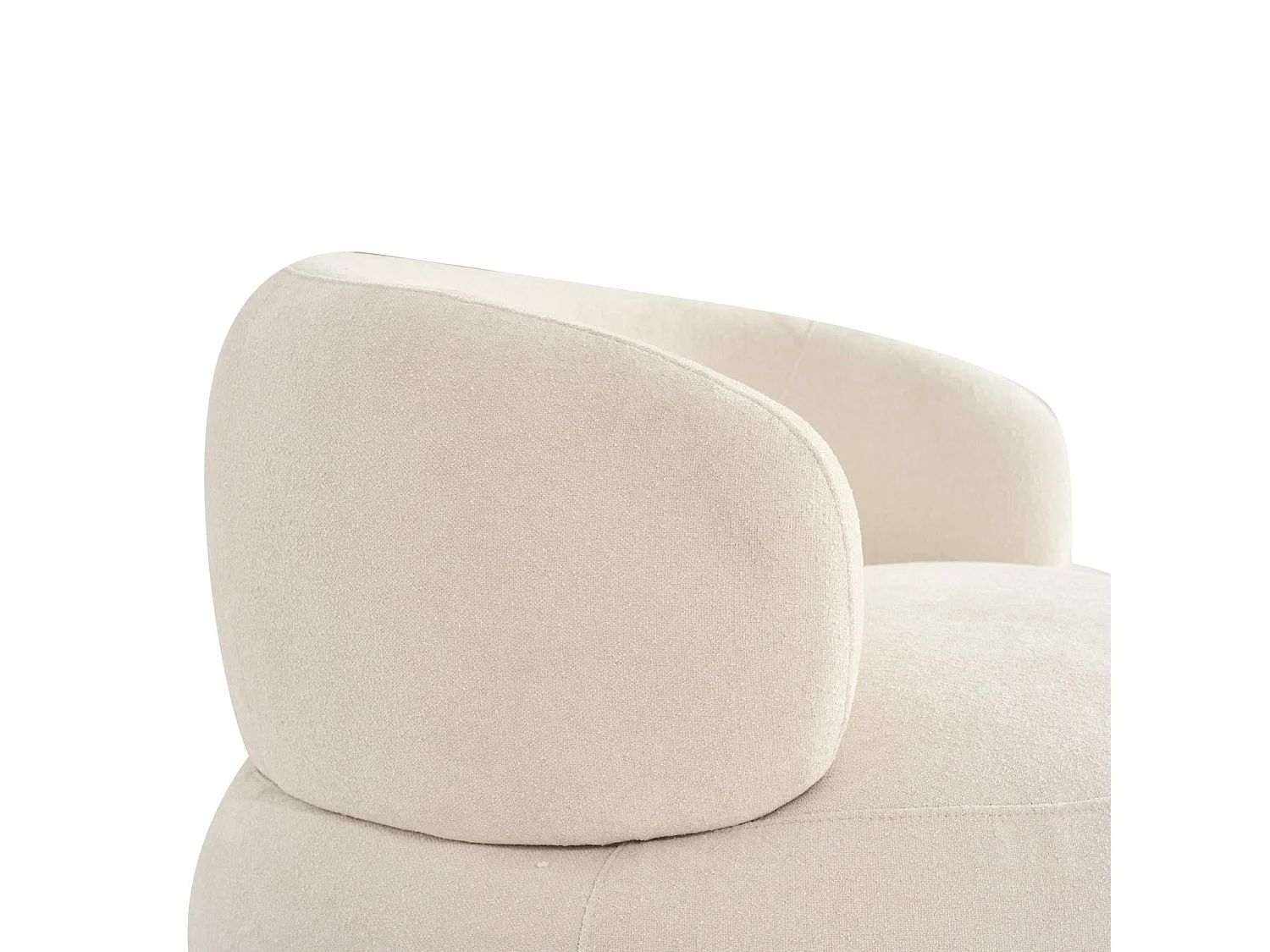 Fauteuil pivotant New York - - Tissu - Beige