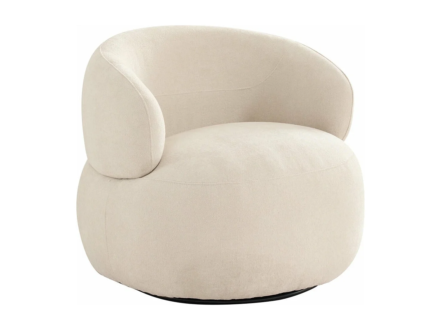 Draaibare fauteuil New York van stof -