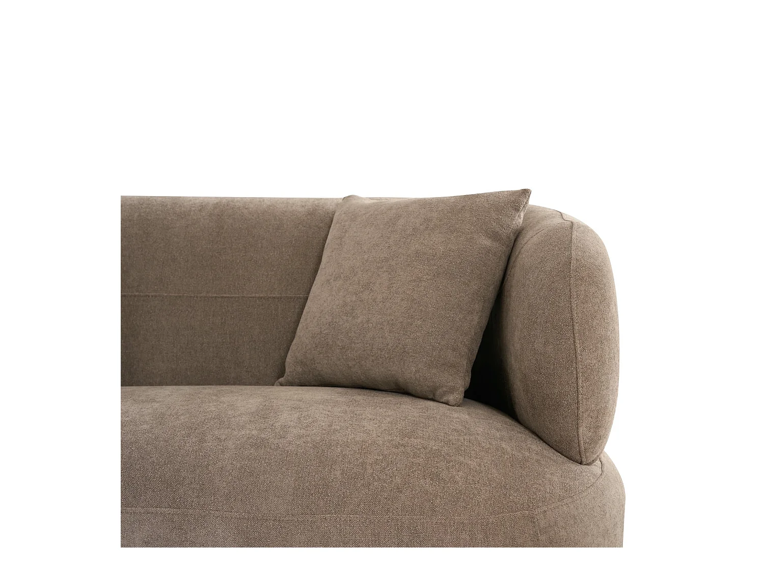 Canapé d'angle gauche New York - 3 places - Tissu - Marron