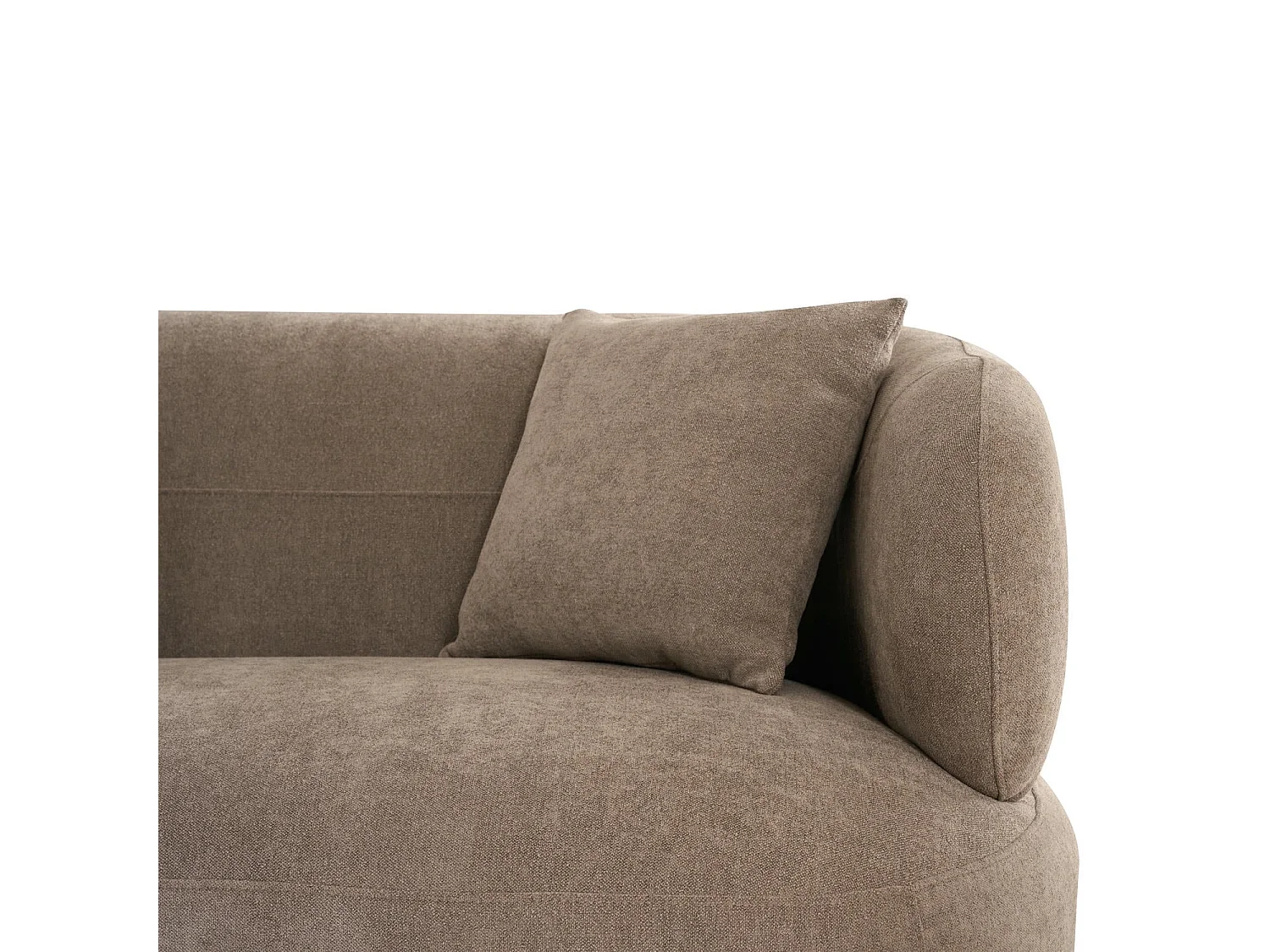 Canapé d'angle gauche New York - 3 places - Tissu - Marron