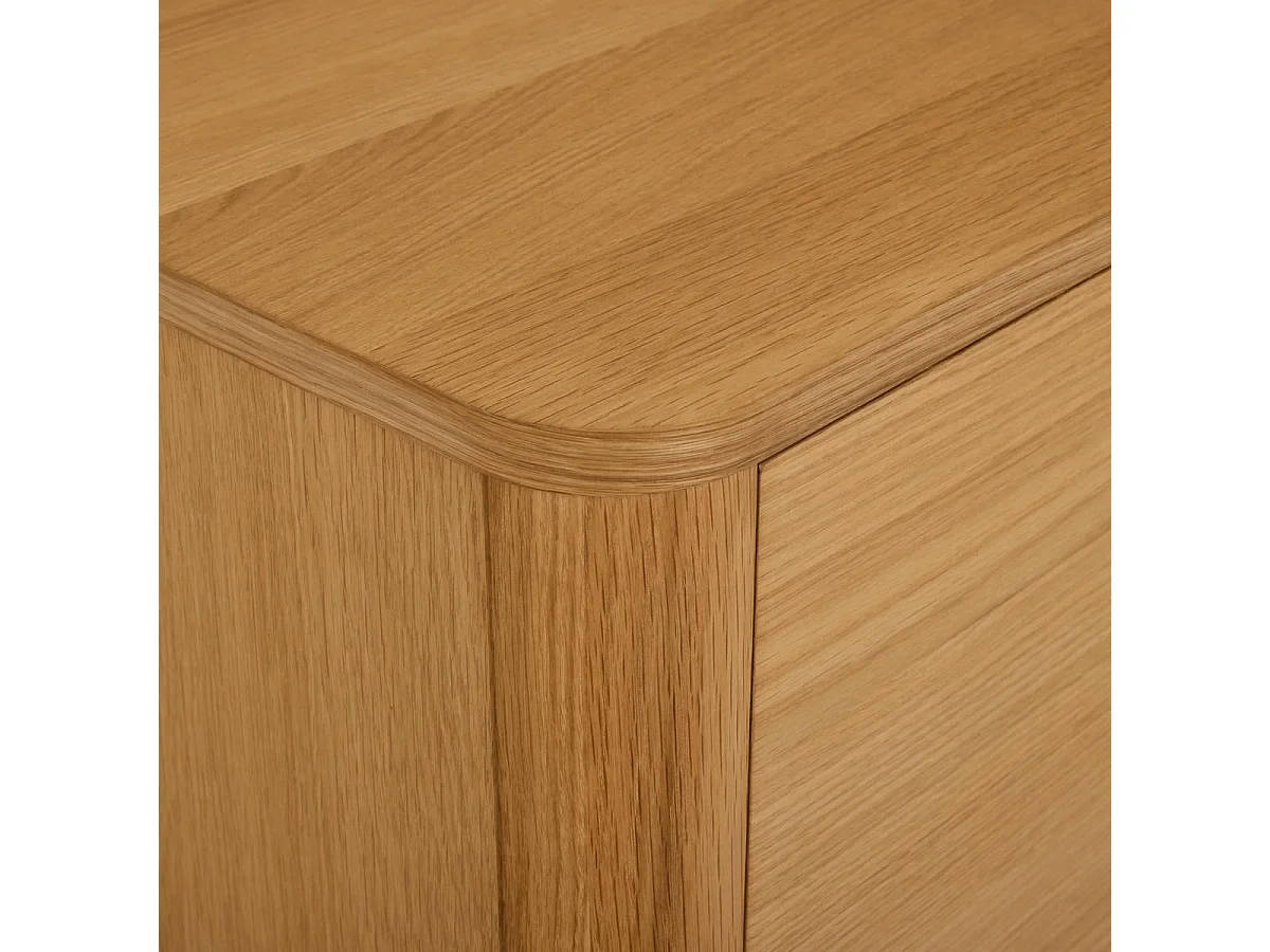 Buffet Nyborg avec 2 portes et 3 tiroirs - Chêne massif et MDF - huile naturelle