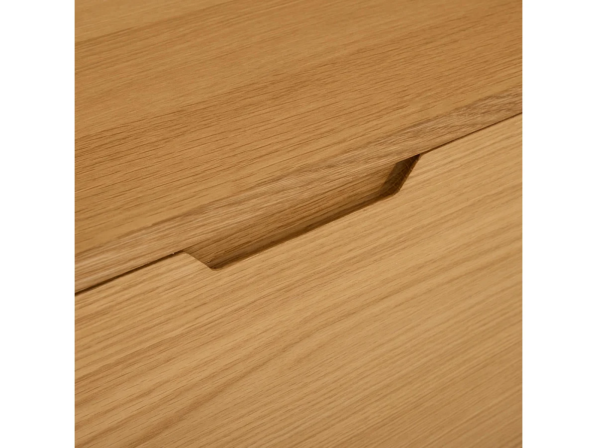 Buffet Nyborg avec 2 portes et 3 tiroirs - Chêne massif et MDF - huile naturelle