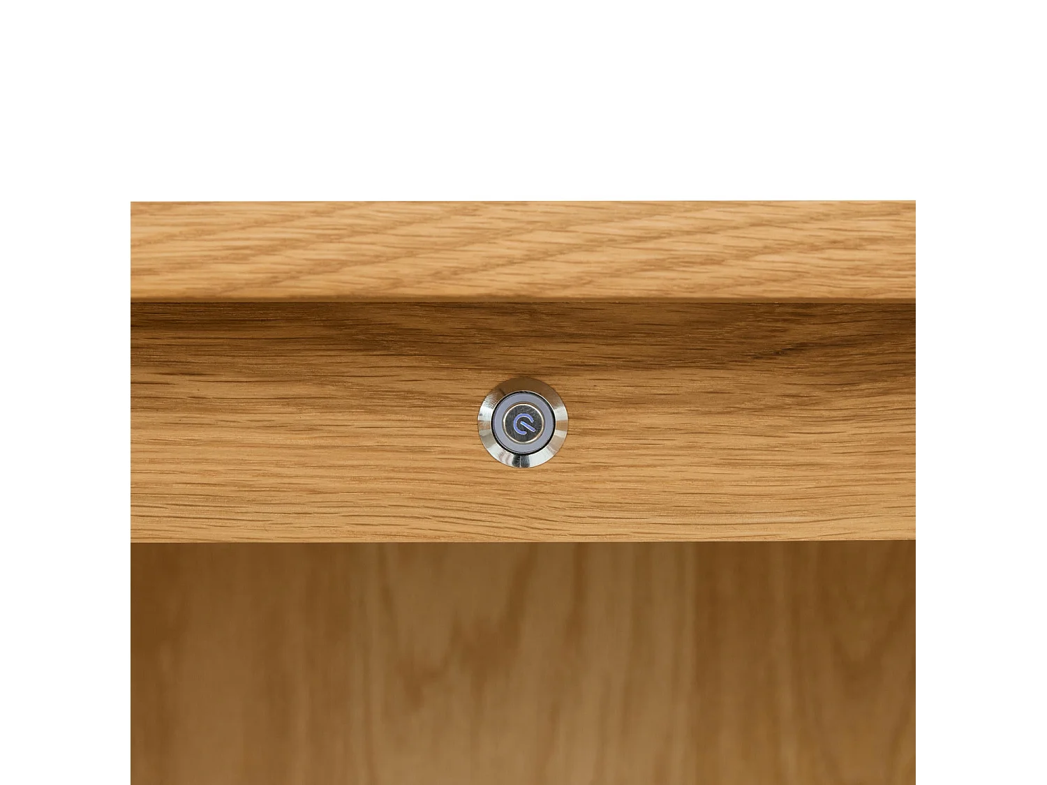 Buffet haut Nyborg avec 4 portes et - Chêne massif et MDF - huile naturelle