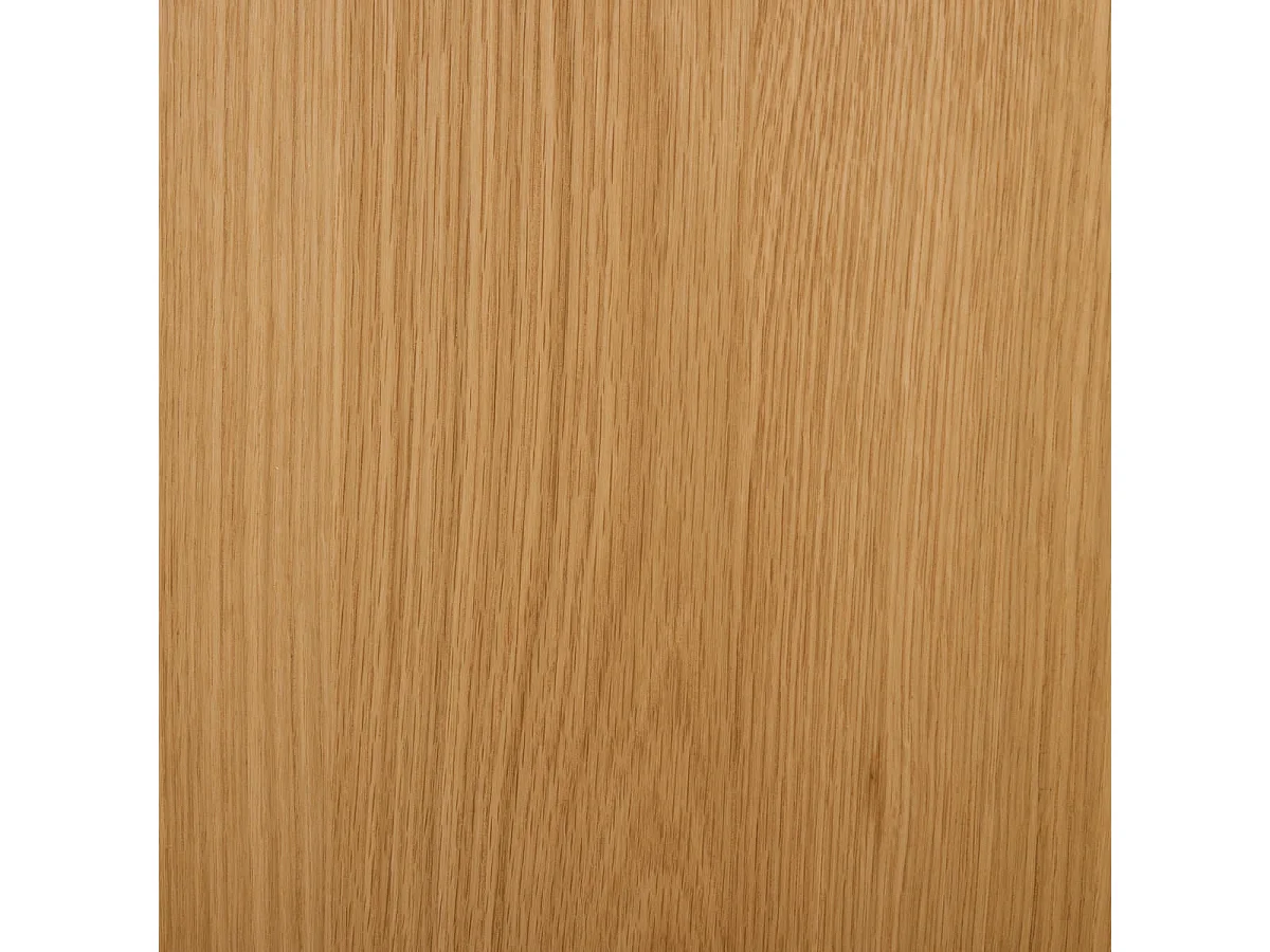 Vitrinenschrank mit LED-Beleuchtung Nyborg - 2 Türen & 2 Schubladen - Eichenholz & MDF - Naturöl