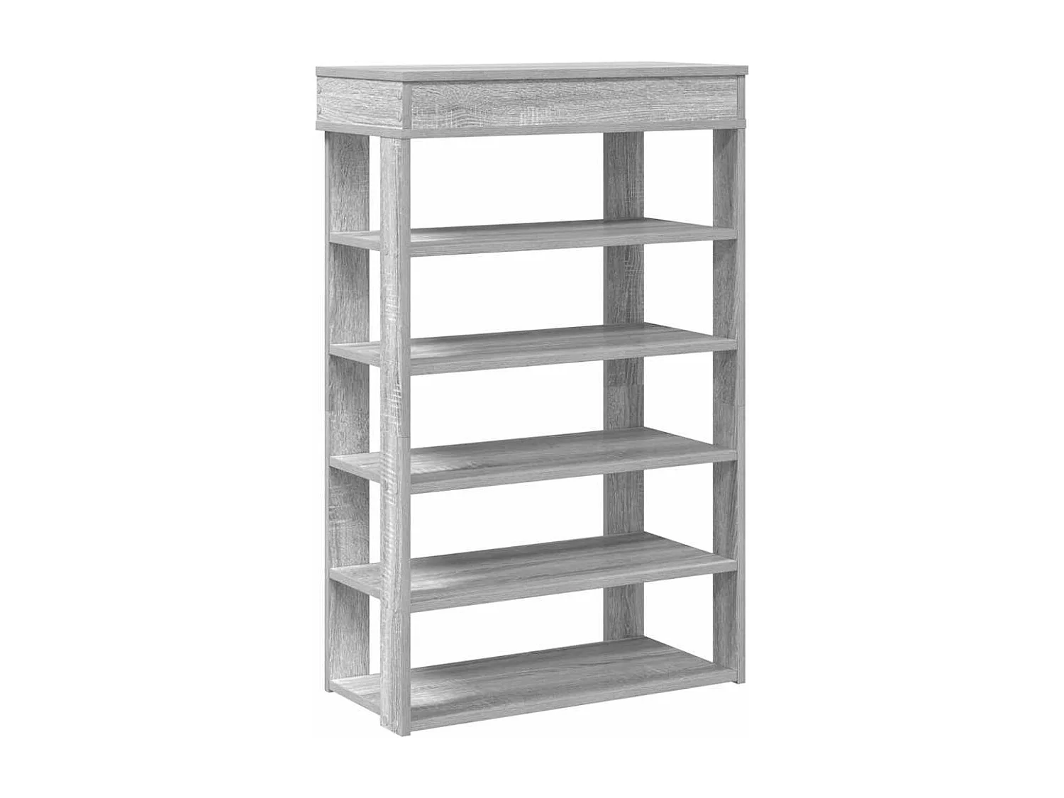 étagère à chaussures sonoma gris 60x30x98 cm bois d'ingénierie