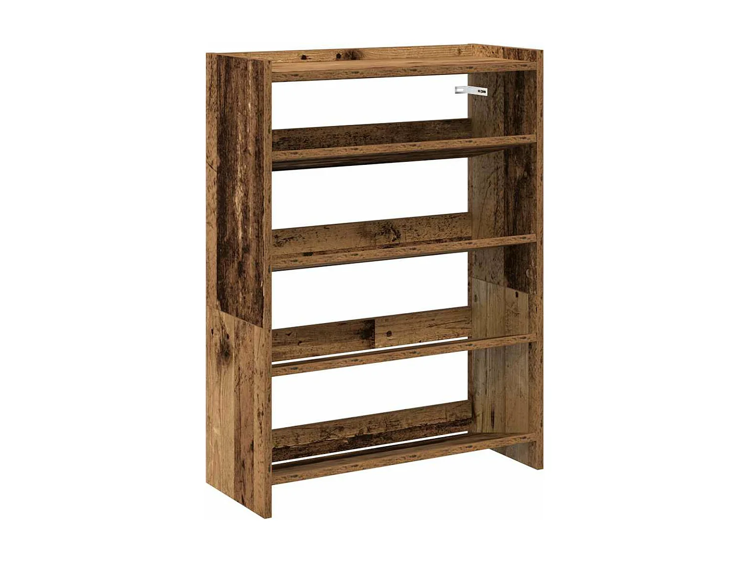 étagère à chaussures vieux bois 60x25x81 cm bois d'ingénierie