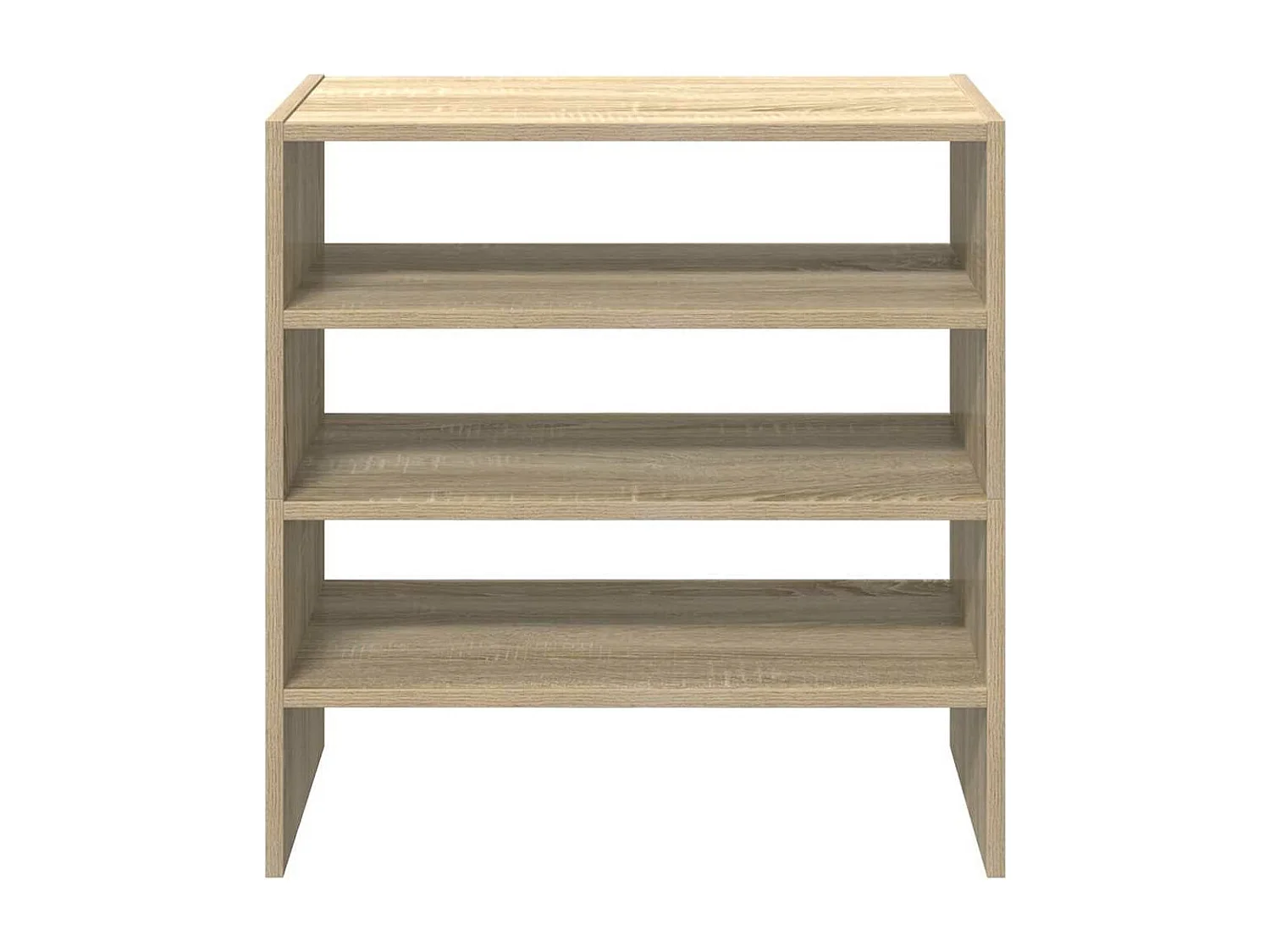 étagères à chaussures 2 pcs empilable chêne sonoma 60x30x30,5cm