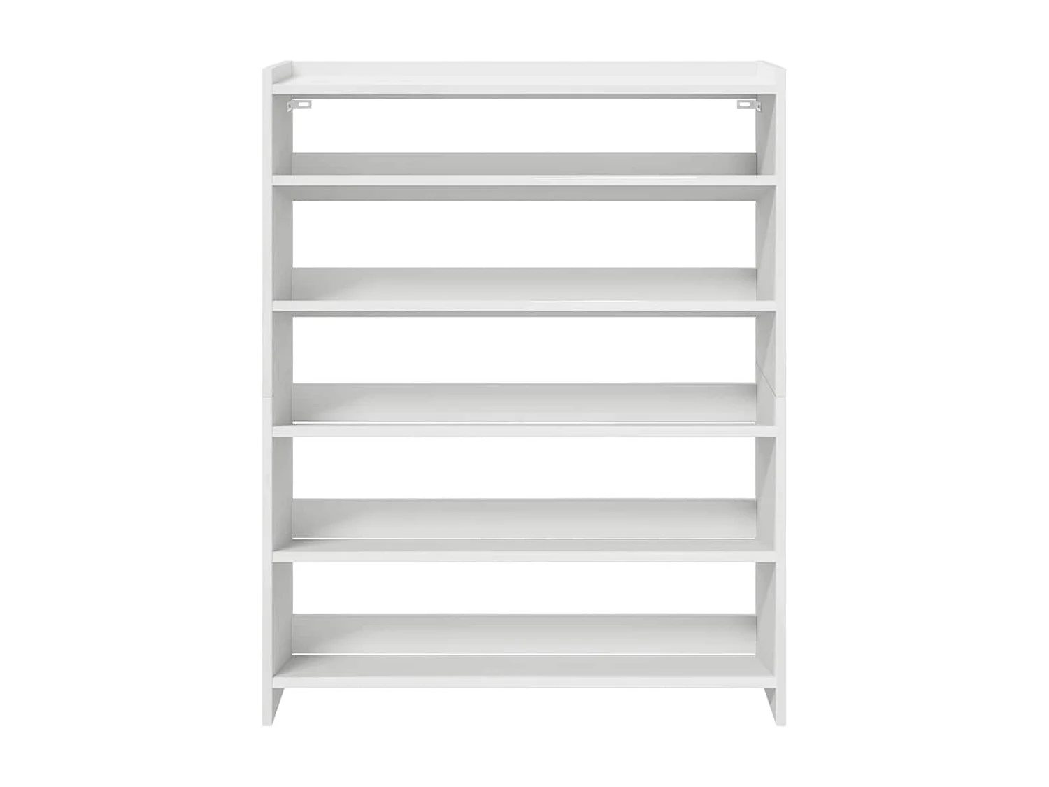 étagère à chaussures blanc 80x25x100 cm bois d'ingénierie