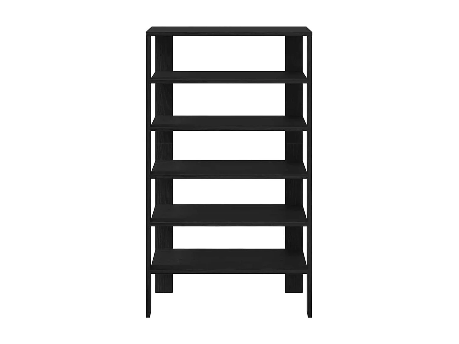 Zapatero negro 61x32x105 cm madera de ingeniería