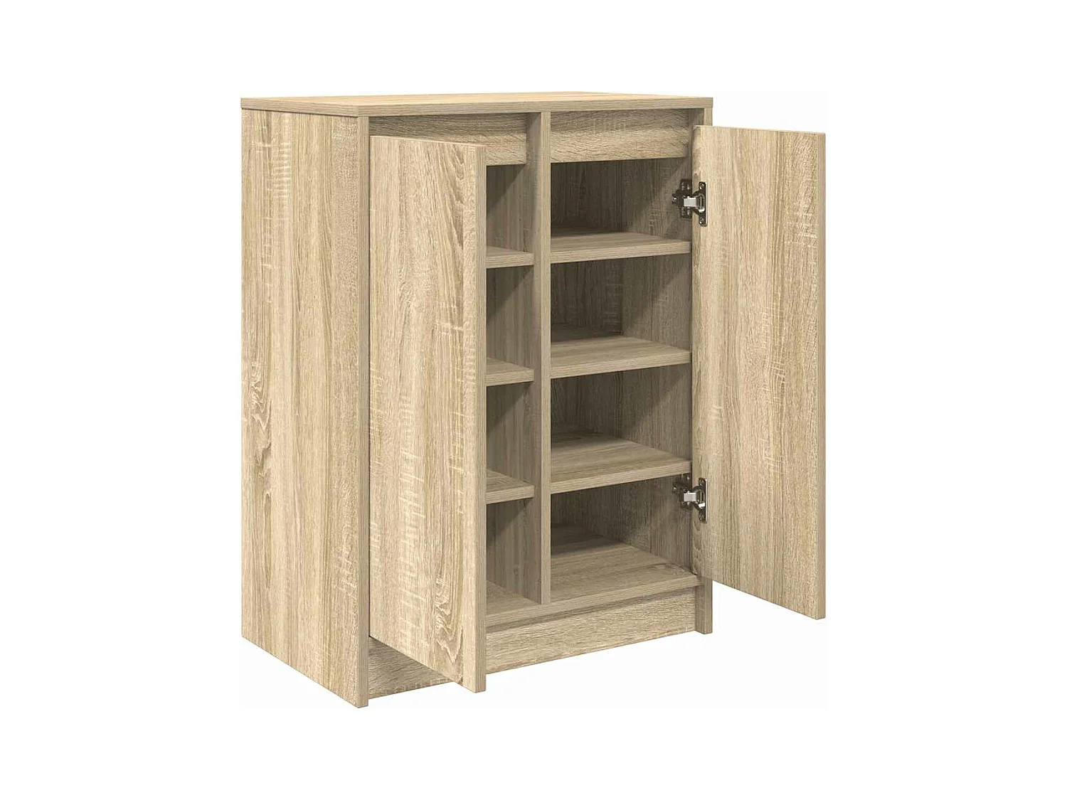 Zapatero roble sonoma 57x34x76 cm madera de ingeniería