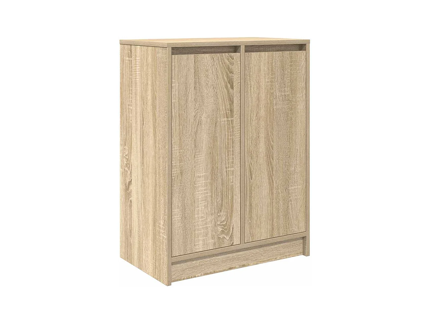 Schoenenkast sonoma eiken 57x34x76 cm bewerkt hout