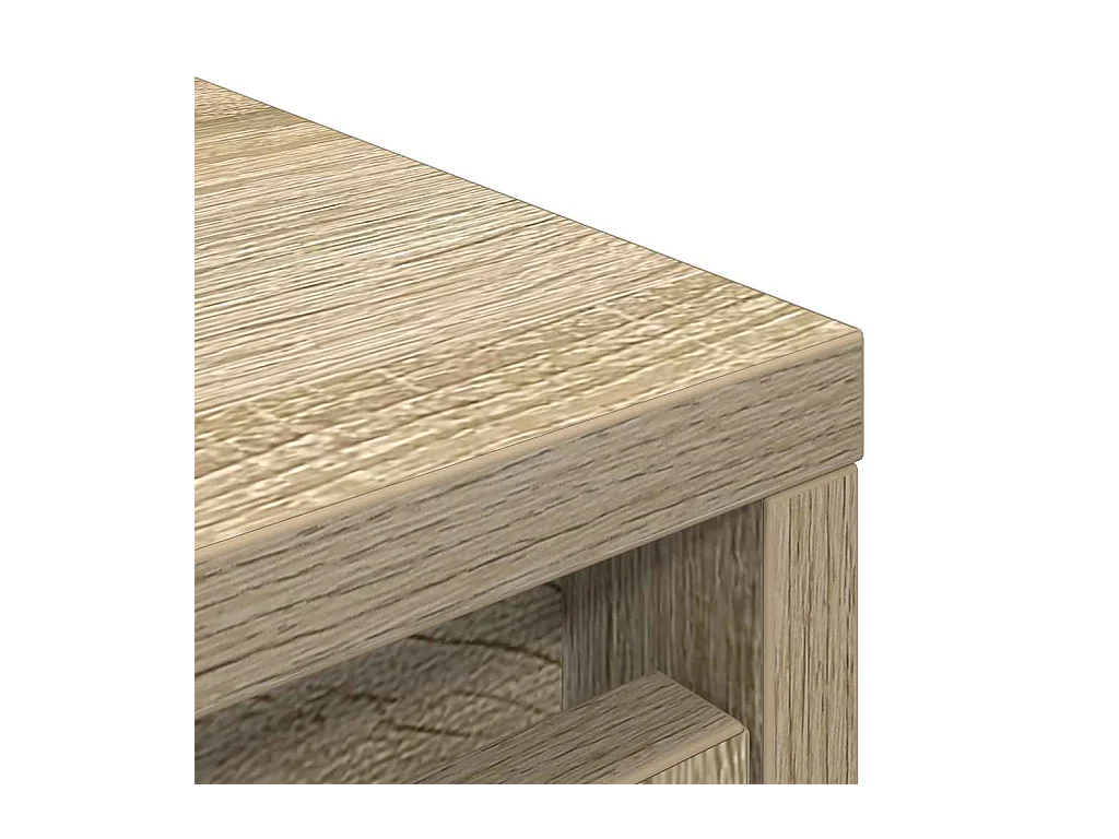 Schoenenkast sonoma eiken 57x34x76 cm bewerkt hout