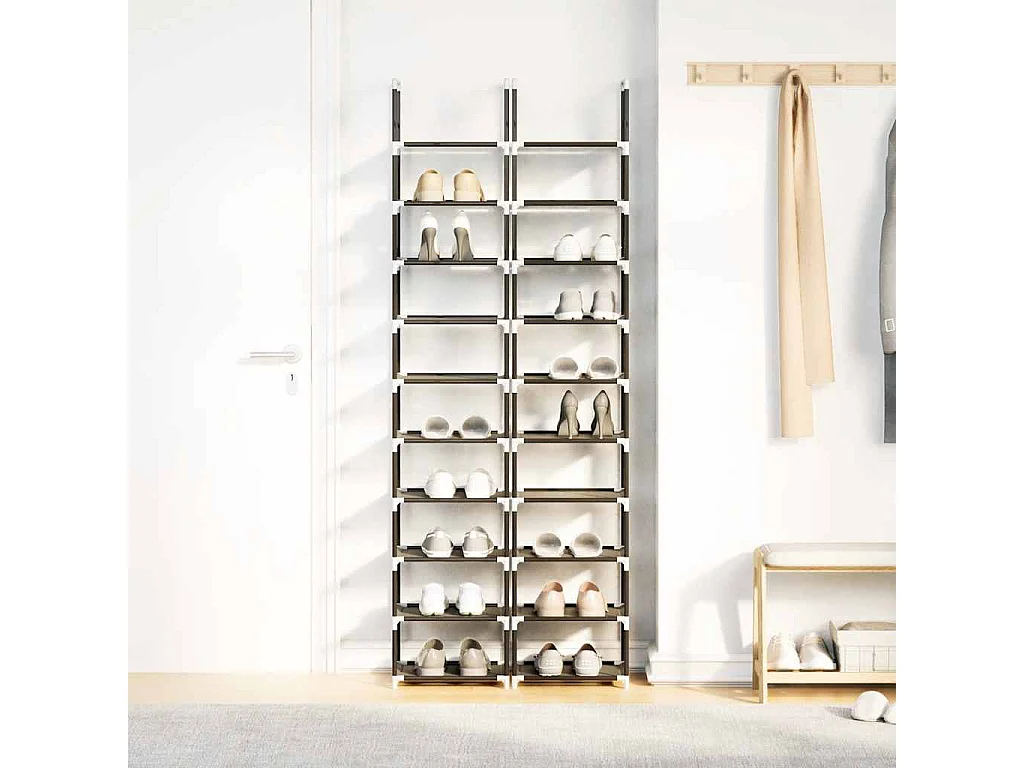 peças 10 prateleiras de sapatos de 33x33x174cm tecido não tecido