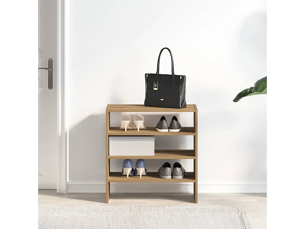 2 pezzi scarpiere impilabili in rovere artigianale