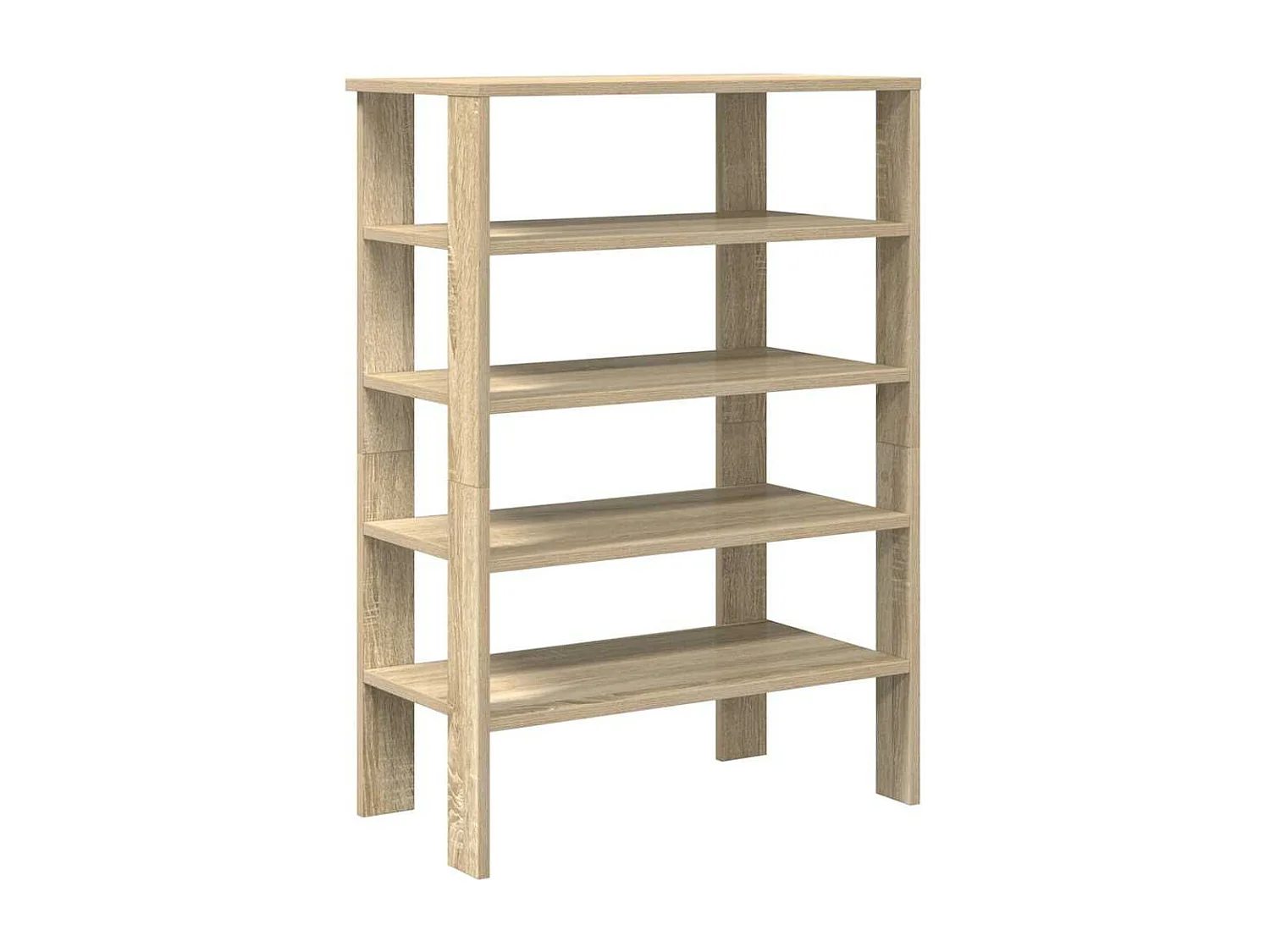 étagère à chaussures chêne sonoma 61x32x87,5 cm bois ingénierie