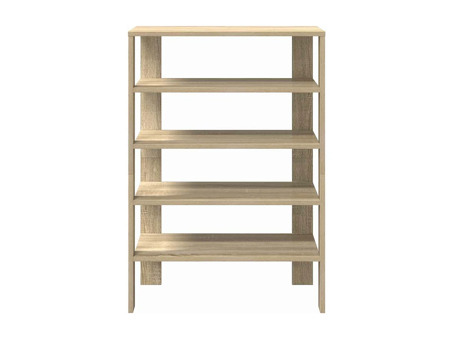 étagère à chaussures chêne sonoma 61x32x87,5 cm bois ingénierie
