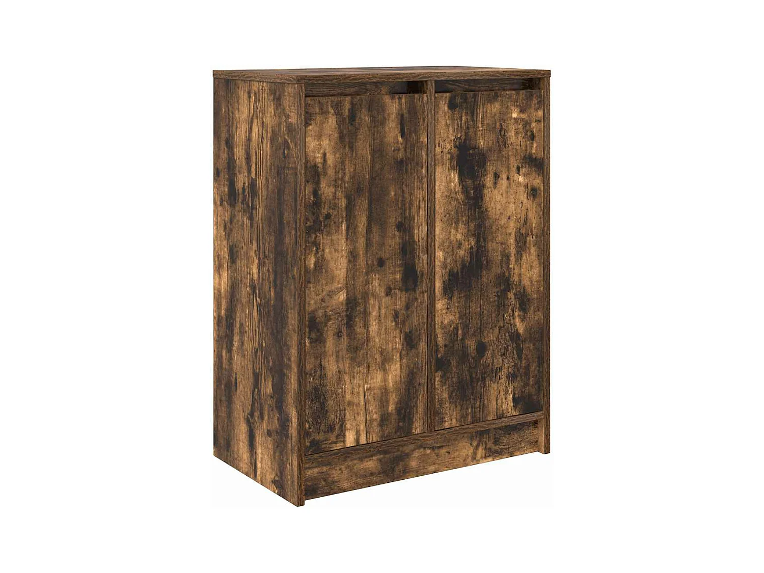 Schoenenkast gerookt eiken 57x34x76 cm bewerkt hout