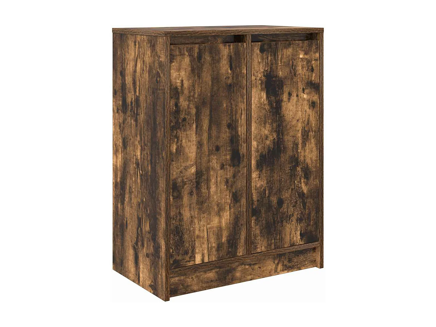 Armoire à chaussures chêne fumé 57x34x76 cm bois d'ingénierie