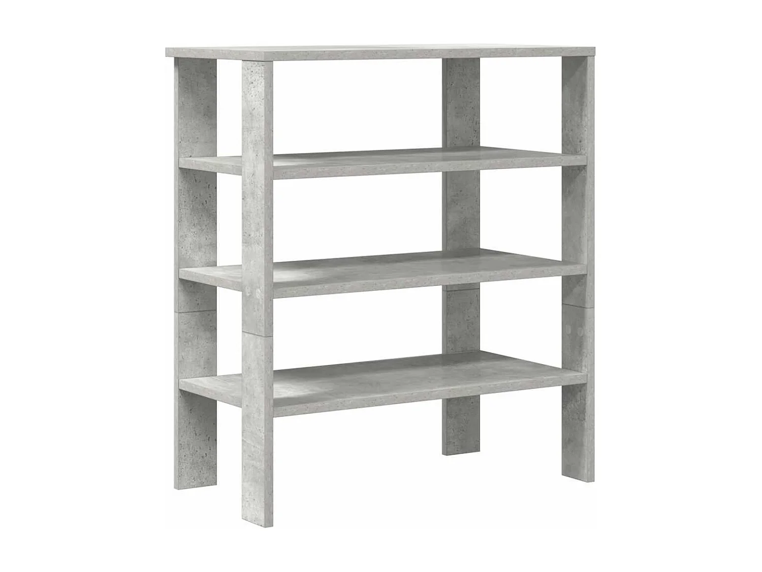étagère à chaussures gris béton 61x32x70 cm bois d'ingénierie
