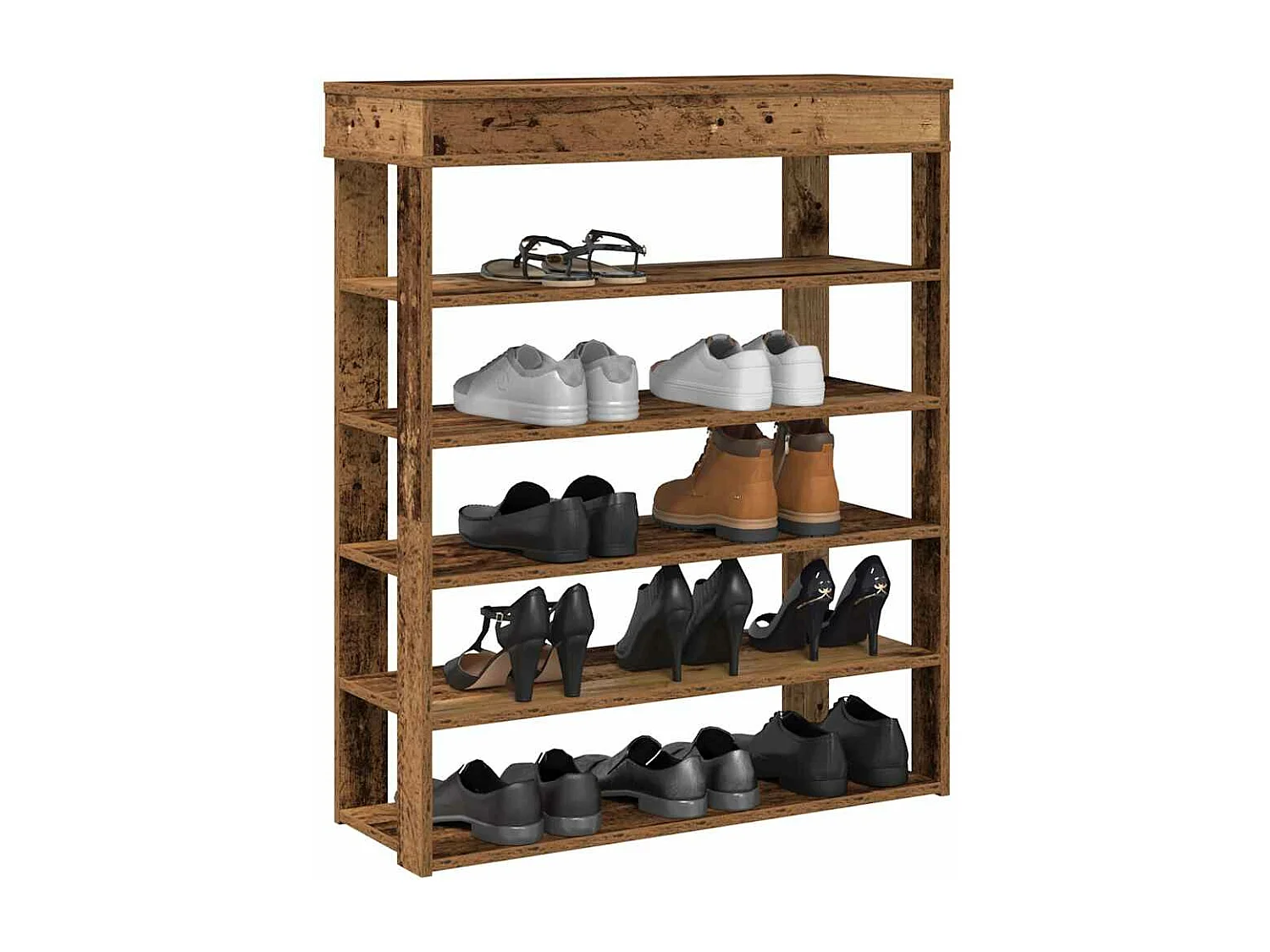 sapateira madeira velha 80x30x98 cm madeira engenheirada