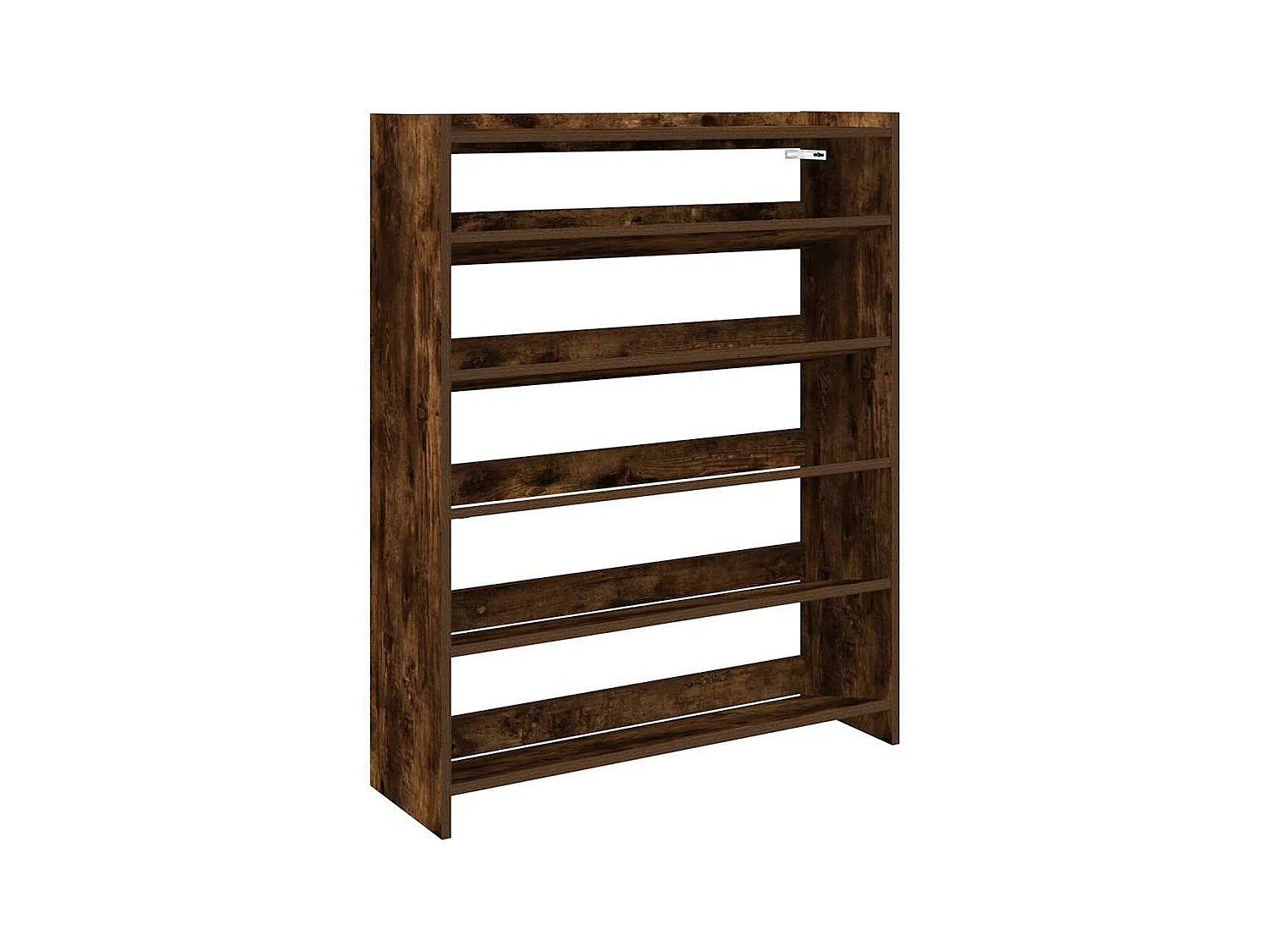 scarpiera rovere fumé 80x25x100 cm legno ingegnerizzato