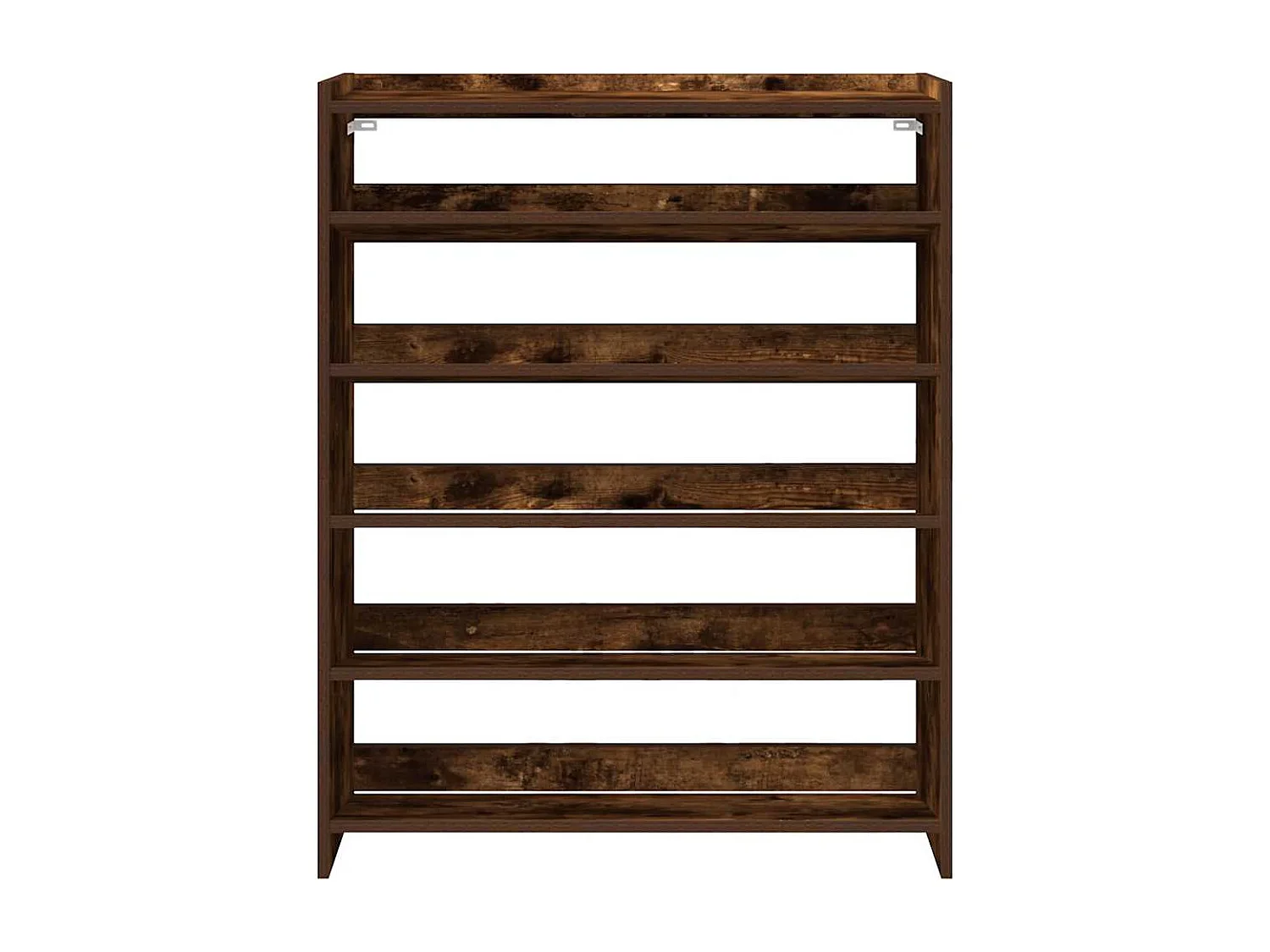 scarpiera rovere fumé 80x25x100 cm legno ingegnerizzato